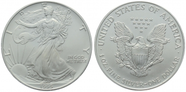 USA 1 Dollar 1995 Silver Eagle - 1 Unze Feinsilber